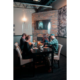 Global Industrial™ Ceiling Mounted Personal Safety Partition 54""W x 36""H - Clear
