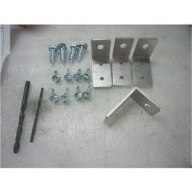 Global Industrial™ Phenolic Bench Top Mounting Bracket Kit for Square Adjustable Height Leg