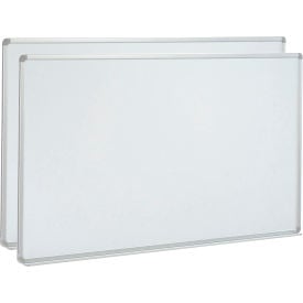 Global Industrial™ Magnetic Whiteboard - 72 x 48 - Steel Surface - Pack of 2