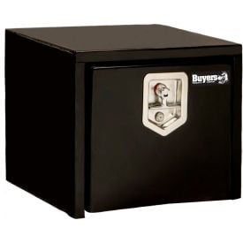 Buyers Steel Underbody Truck Box w/ Stainless Steel T-Handle - Black 16 x 14 x 18 - 1703330