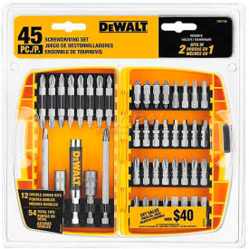 DeWALT® Screwdriving Set w/Toughcase® DW2166 45 Pieces