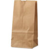 Duro Bag Paper Grocery Bags #2 4-5/16""W x 2-7/16""D x 7-7/8""H Kraft 500/Pack