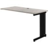 Interion® 48""W Right Handed Return Table - Rustic Gray