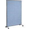 Interion® Mobile Office Partition Panel 48-1/4""W x 75""H Blue