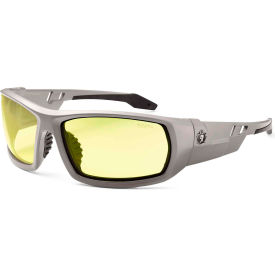 Ergodyne® Skullerz® Odin Safety Glasses Yellow Lens Matte Gray Frame