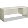 HON®38000 Series Right Pedestal Credenza 72""W x 24""D x 29-1/2""H Gray