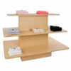 3-Tier Melamine Rectangular Table - Maple