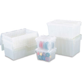 ORBIS Flipak® Attached Lid Container FP06 - 15-1/5 x 10-9/10 x 9-7/10 Clear