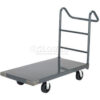 Global Industrial™ Steel Deck Truck 36x24 2000 Lb. Cap. 6"" Rubber Casters - Ergo Handle