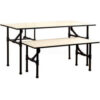 Nesting Pipe Rack Table Small 47-5/8""W x 23-5/8""D x 24""H