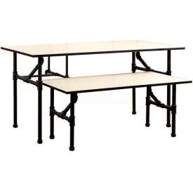 Nesting Pipe Rack Table Small 47-5/8""W x 23-5/8""D x 24""H