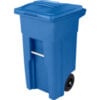 Toter Heavy Duty Two-Wheel Trash Cart 32 Gallon Blue - ANA32-57311