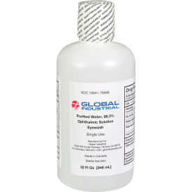 Global Industrial™ Emergency Eyewash 32 Oz. 1 Bottle