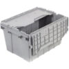 Akro-Mils Attached Lid Container 39170GREY - 21-1/2""L x 15'W x 17""H