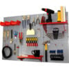Wall Control Pegboard Standard Tool Storage Kit Gray/Red 48"" X 32"" X 9""