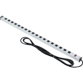 Global Industrial™ Power Strip 18 Outlets 15A 48""L 15' Cord