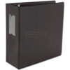 Universal One D-Ring Binder 5"" Capacity 8-1/2 x 11 Black