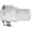 Quick Disconnect Tube Fitting Straight Adapter w/Auto Shut-Off - 1/8"" Socket x 1/8"" Male NPT