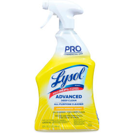 Professional LYSOL Brand Advanced Deep Clean All Purpose Cleaner Lemon Breeze 32 oz 12/Carton