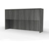 Safco® Aberdeen 72""W Hutch with Wood Doors 72""W x 15""D x 39-1/8""H Gray Steel