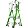 Little Giant® Safety Cage Platform Ladder w/ Wheels 2' Type IAA 2 Step 375 lb. Capacity