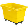 Global Industrial™ Plastic Bulk Box Truck 6 Bushel Steel Chassis Base Yellow