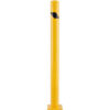 Global Industrial™ Steel Safety Bollard W/Black Hazard Tape 4.5""D x 60''H