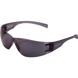 Global Industrial™ Frameless Safety Glasses Scratch Resistant Smoke Lens