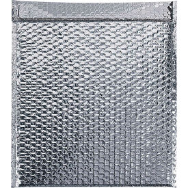 Global Industrial™ Cool Shield Thermal Bubble Mailers 15""W x 17""L Silver 50/Pack