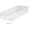 Plastic Nesting Storage Shelf Bin QSB814 8-3/8""W x 23-5/8""L x 8""H Clear