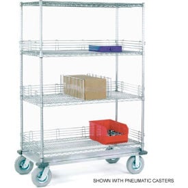 Nexel® Chrome Wire Shelf Truck 1600 lb. Capacity 60""L x 18""W x 81""H