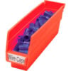 Akro-Mils Plastic Nesting Storage Shelf Bin 30110 - 2-3/4""W x 11-5/8""L x 4""H Red
