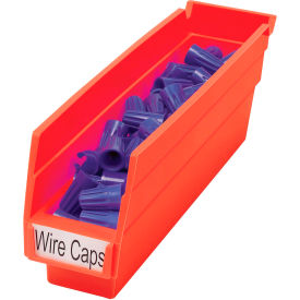 Akro-Mils Plastic Nesting Storage Shelf Bin 30110 - 2-3/4""W x 11-5/8""L x 4""H Red