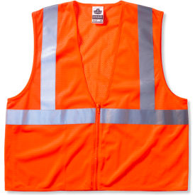 Ergodyne® GloWear® 8205Z Class 2 Super Econo Vest Orange S/M