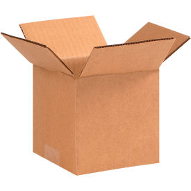 Global Industrial™ Cube Cardboard Corrugated Boxes 5""L x 5""W x 5""H Kraft