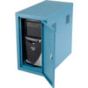 Global Industrial™ Security Computer CPU Enclosed Cabinet Side Car Blue