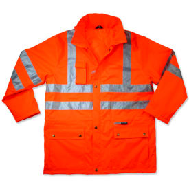 Ergodyne® GloWear® 8365 Class 3 Rain Jacket Orange M
