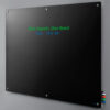 Global Industrial™ Magnetic Glass Dry Erase Board - 72 x 48"" - Black