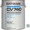 Rust-Oleum Comm. Cv740 100 VOC DTM Alkyd Enamel Rust-Prev. Maint Paint Silver GY Gal Can - 621956