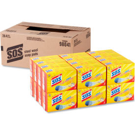S.O.S.® Steel Wool Soap Pad 4 Pads/Box 24 Boxes/Case