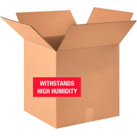 Global Industrial™ Weather Resistant Cardboard Corrugated Boxes 18""L x 18""W x 18""H Kraft