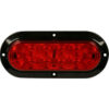 Buyers 6"" Red Oval Stop/Turn/Tail Surface Mount Light Kit With 10 LED - 5626552