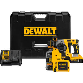 DeWALT® 20V MAX Cordless Rotary Hammer Kit w/Dust Collection 1"" Brushless SDS 3 Mode Li-Ion