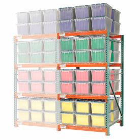 Global Industrial™ Record Storage Rack Add-On Letter Polyethylene Box 48""W x 48""D x 96""H