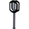 Bike Stop Double Ring Bike Rack Gray/Black