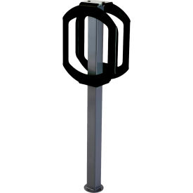 Bike Stop Double Ring Bike Rack Gray/Black