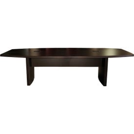 Safco® 10' Boat-Shaped Conference Table Mocha - Aberdeen Series
