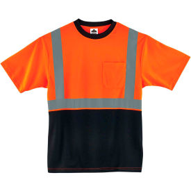 Ergodyne® GloWear® 8289BK Hi-Vis T-Shirt Black Bottom Class 2 XL Orange