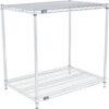 Nexel® 2 Shelf Chrome ESD Wire Shelving Unit Starter 36""W x 21""D x 34""H