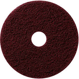 Global Industrial™ 22"" Stripping Pad Burgundy 5 Per Case